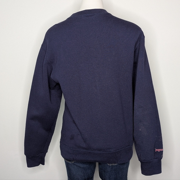 ✨3/$15 Vintage JanSport Blue Ferris University Mom Sweatshirt M - Picture 6 of 9